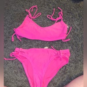 Pink bathing suit